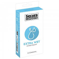 Kondómy Secura Extra Wet, 12 ks